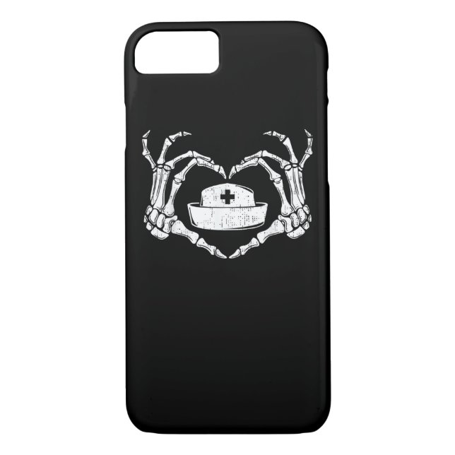 Coques Case-Mate iPhone Skeleton Coeur main Lazy Costume d'Halloween Drôle (Dos)