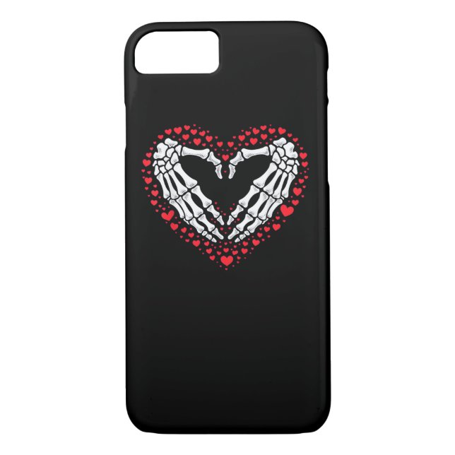 Coques Case-Mate iPhone Skeleton Coeur main Valentines Jour Drôle Couple C (Dos)