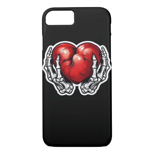 Coques Case-Mate iPhone Skeleton Hands Hearts - Jolie Halloween (Dos)