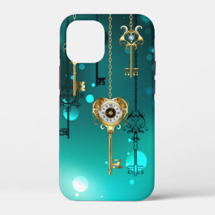 Case-Mate iPhone Case Skeleton Keys on Green Background