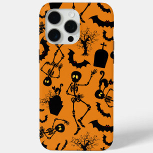 Coque iPhone 15 Pro Max Skeletons d'Halloween Macabre Dance