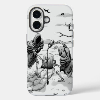 Coque Pour iPhone 16 Skeletons in the desert