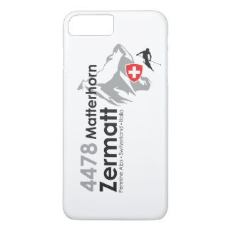 Coque iPhone 8 Plus/7 Plus Ski de Matterhorn-Zermatt