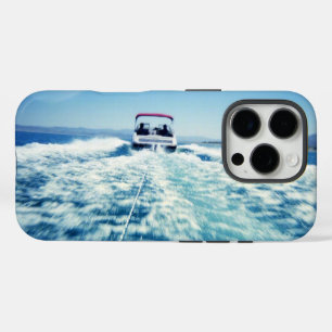 Coques iPhone 16 Pro Ski nautique en arrière-plan vitesse bateau paysag