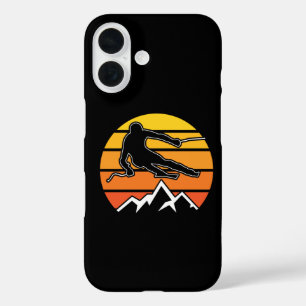 Coque Pour iPhone 16 Ski Rétro