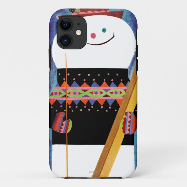 Coques Case-Mate iPhone Skis pour le bonhomme de neige (Dos)