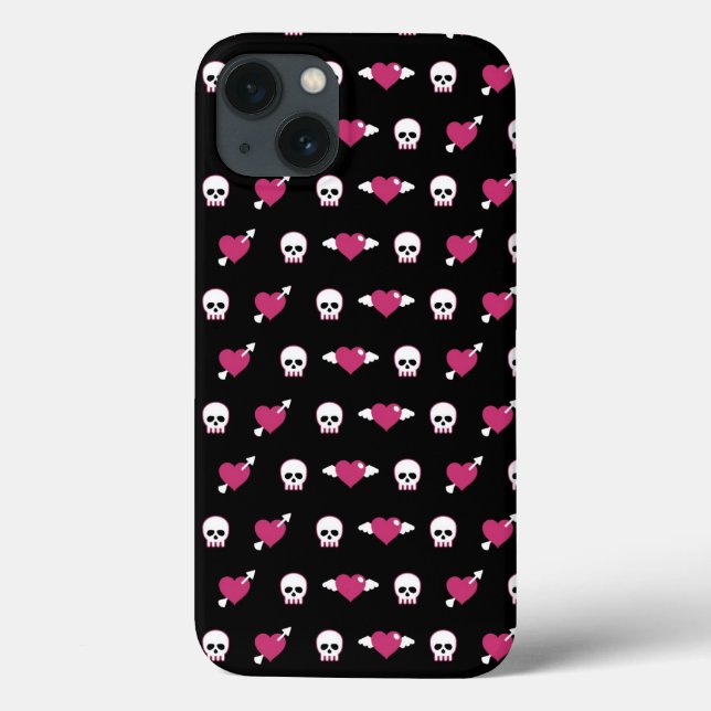 Coques Case-Mate iPhone Skulls and hearts (Verso)
