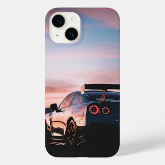 Coque Pour iPhone 14 skyline de voitures vintages cool