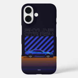 Coque Pour iPhone 16 Skyline GT-R R34 Bayside Blue
