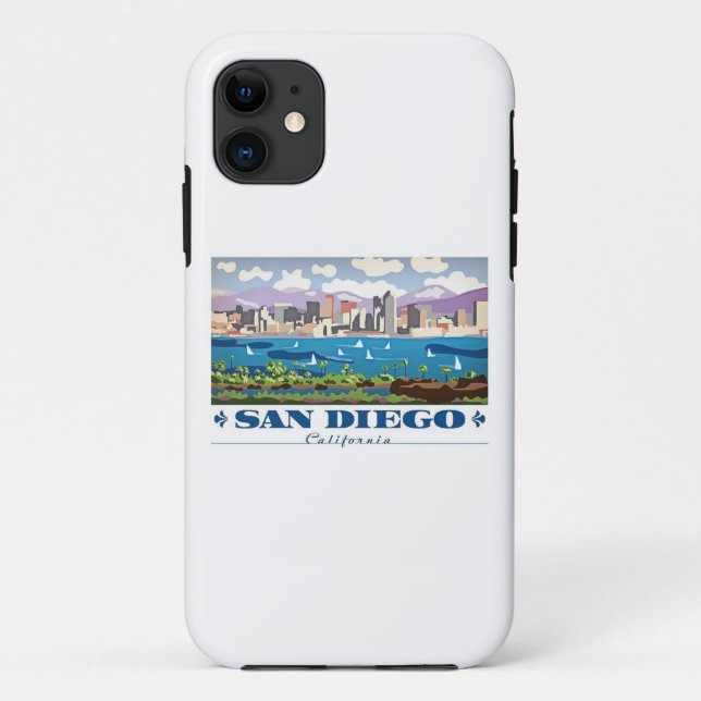 Coques Case-Mate iPhone Skyline San Diego (Dos)