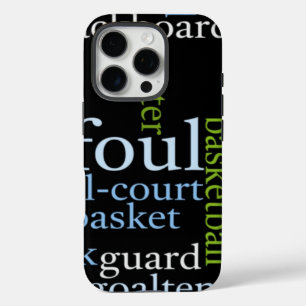 iPhone 16 Pro Case Slam Dunk of Words : Jeu de basket-ball des champi