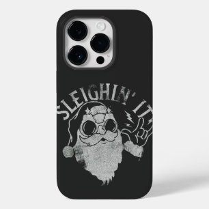 Coque Pour iPhone 14 Pro Sleighin It Funny Père Noël Sleigh Noël