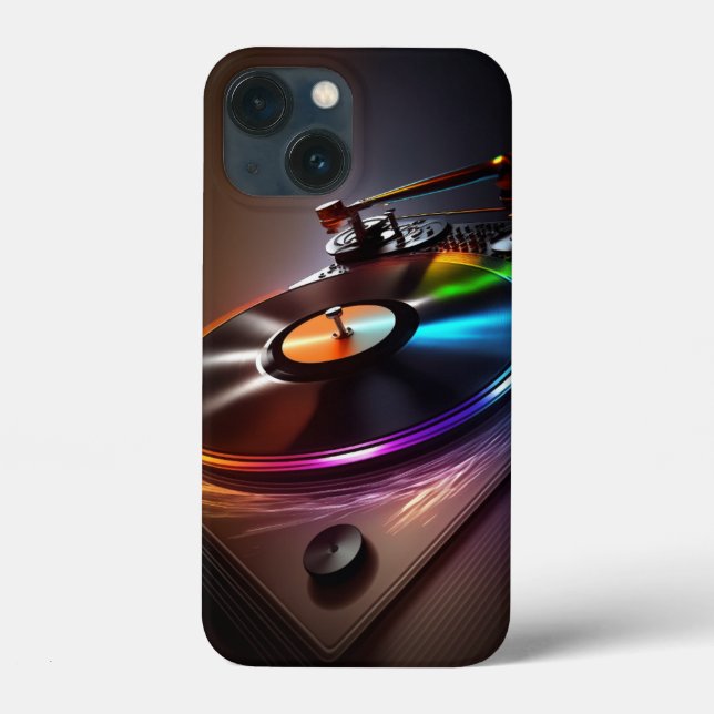 Coques Case-Mate iPhone Slick DJ Tourne-disque filant disques vinyles (Verso)