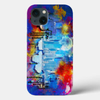 SlipperyJoe NYC graffiti lune entourée de tourbill