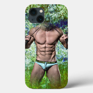 Case-Mate iPhone Case SlipperyJoe's blanc musculaire sexy homme speedo n