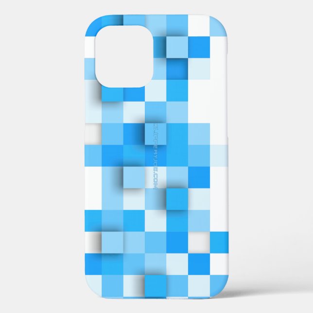 Coques Case-Mate iPhone SlipperyJoe's carré artwork mosaïque moderne trois (Verso)