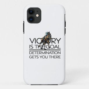 Coque iPhone 11 Slogan SUPÉRIEUR de victoire de course de cheval