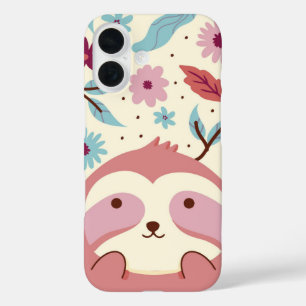 Coque Pour iPhone 16 Sloth Garden Jungle paisible