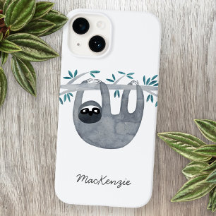 Coque Pour iPhone 14 Sloth Personnalisé