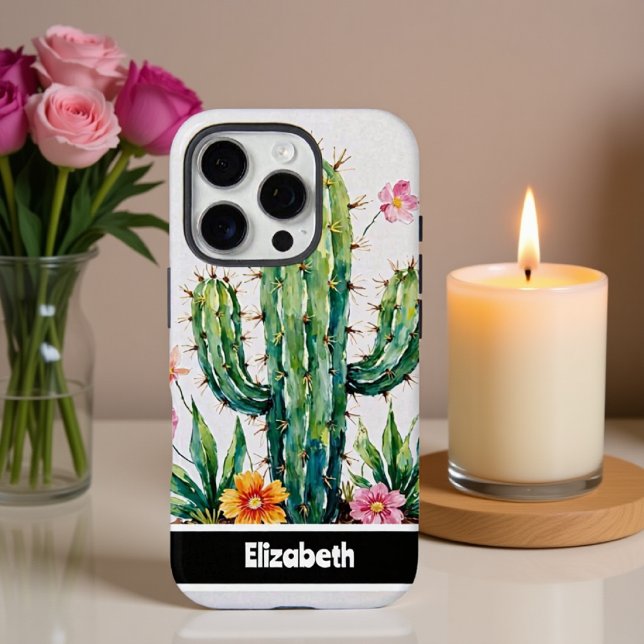 Coques Case-Mate iPhone Smartphone Impasto Cactus Blossom (Créateur téléchargé)