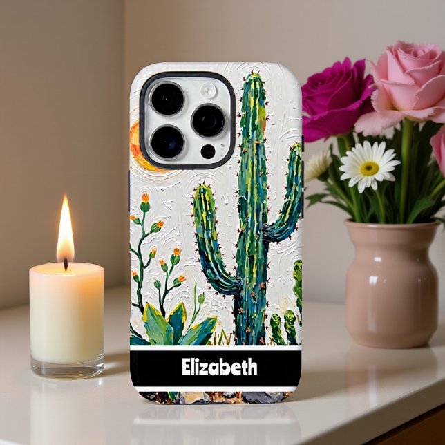 Coques Case-Mate iPhone Smartphone Impasto Desert Cactus (Créateur téléchargé)