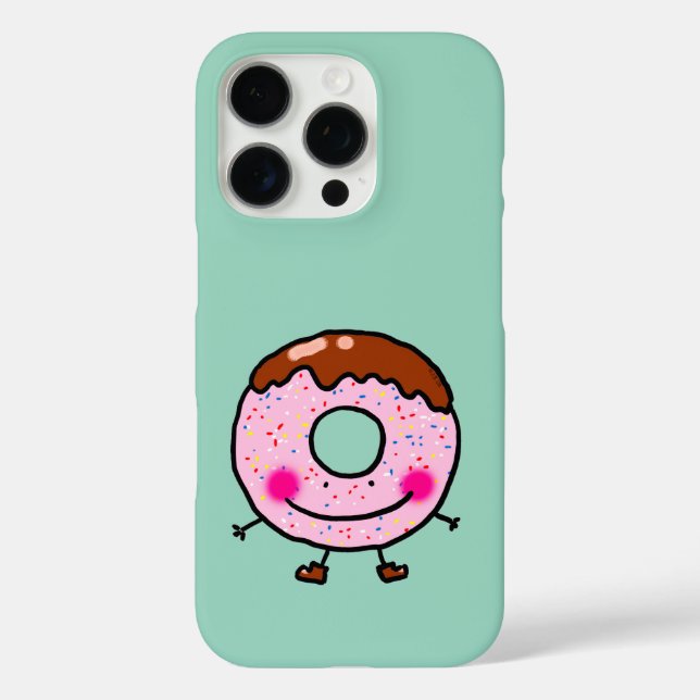 Coques Case-Mate iPhone Smiling Sprinkle Donut Character Art (Verso)
