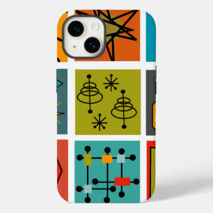 Coque Pour iPhone 14 Smorgasbord moderne du milieu du siècle