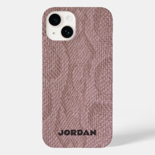 Coque Pour iPhone 14 Snakeskin rose