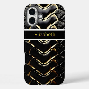 Coques iPhone 16 Plus Snakeskin scintillant présentant l'art de la natur