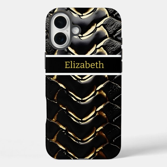 Coques Case-Mate iPhone Snakeskin scintillant présentant l'art de la natur (Verso)