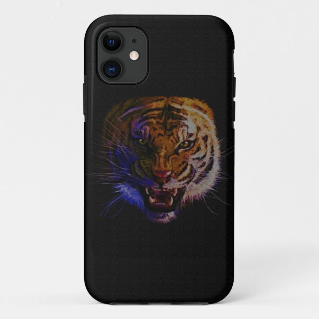 Coques Case-Mate iPhone Snarling Bengale Tiger Big Cat Wildlife Art (Dos)