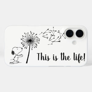 Coque Pour iPhone 16 Snoopy Avec Dandelion