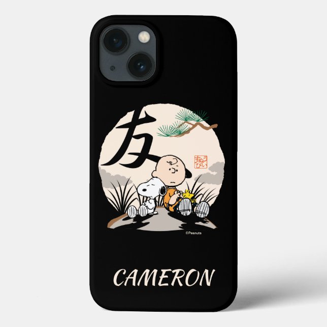 Coques Case-Mate iPhone Snoopy, Charlie Brown et Woodstock - Ami (Verso)