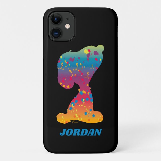 Coques Case-Mate iPhone Snoopy Rainbow Graffiti Silhouette (Dos)