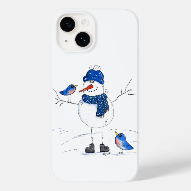 Coques Case-Mate iPhone Snowman à longue jambe (Verso)