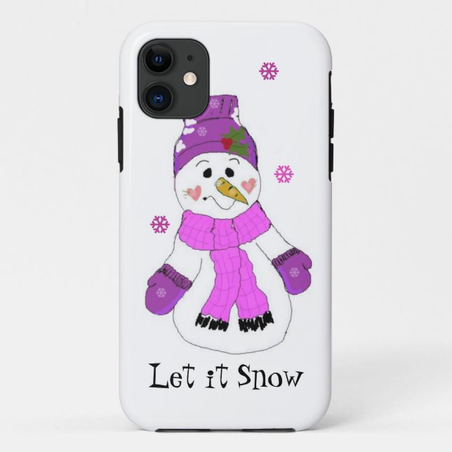 Coques Case-Mate iPhone Snowman laisse neiger (Dos)