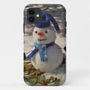 Etui iPhone Case-Mate Snowman withBlue Hat and Scarf