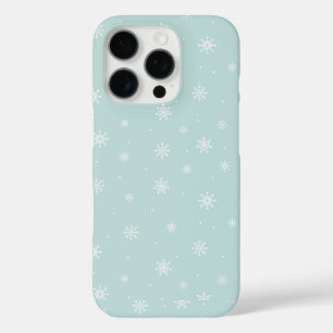 Coques iPhone 16 Pro Snowmans & Snowflakes Motif sans couture