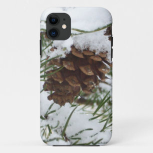 Coque iPhone 11 Snowy Pine Cone I