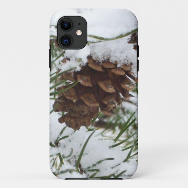 Coques Case-Mate iPhone Snowy Pine Cone I (Dos)