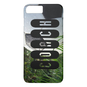 Case-Mate iPhone Case Soccer Ball Green Grass Coach Texte