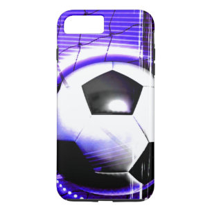 Case-Mate iPhone Case Soccer Blue Personnaliser avec nom ou nom d'équipe