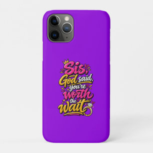 Case-Mate iPhone Case Sœur, Dieu a dit que tu en valais la peine