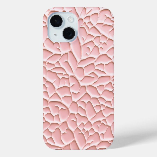 Coques Case-Mate iPhone Soft Pink iPhone Case with Textured Relief (Verso)