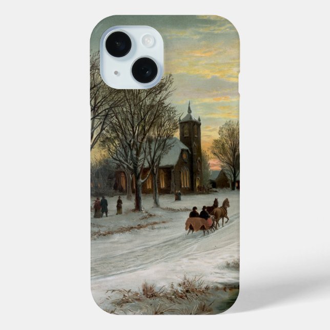 Coques Case-Mate iPhone Soirée de Noël Vintage (Verso)