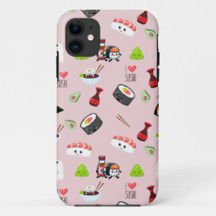 Case-Mate iPhone Case Soja amoureux mignon rose clair Kawaii Sushi