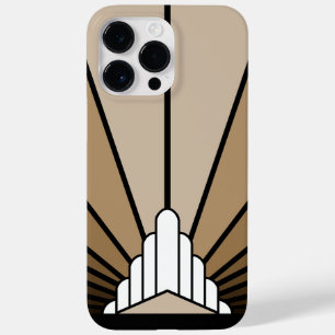 Coque Pour Pour iPhone 14 Pro Max Soleil Art déco bronzé