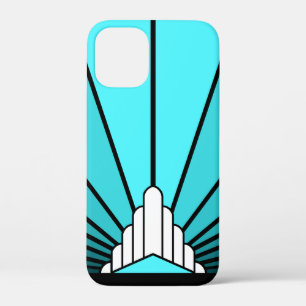 Case-Mate iPhone Case Soleil Art déco en aqua