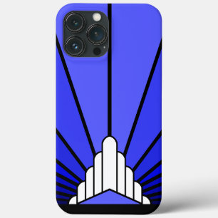 Case-Mate iPhone Case Soleil Art déco en bleu