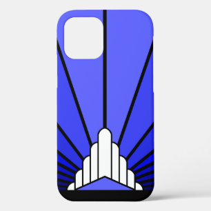 Case-Mate iPhone Case Soleil Art déco en bleu